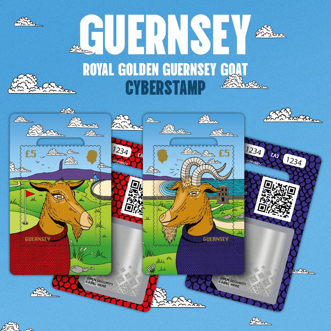 Welcome to the exciting world of Guernsey Cyberstamps with Nanny Goat and Billy Goat! Click on through for more info on these new stamps. #stamps #philately #stamp #stampcollection #filatelia #postagestamps #stampcollecting #philatelist #philatelic #filateli #francobolli #timbre