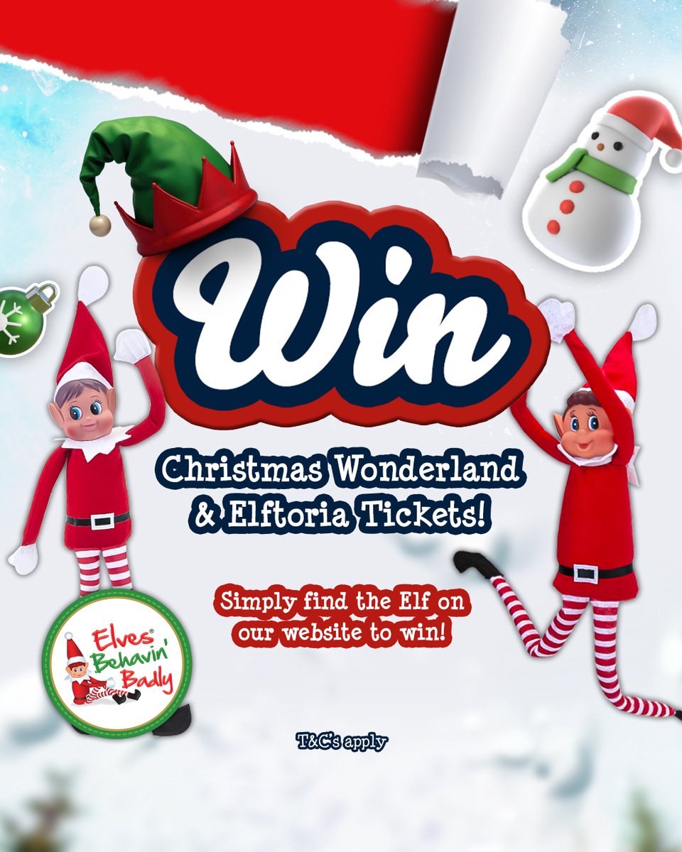 DraytonManor's tweet photo. 🎄 SPOT THE ELF &amp; WIN! 🔍

The first 10 to find the elf could win Christmas Wonderland + Elftoria tickets!

👉 Find out how: https://t.co/Vo6joTzQaa
🚨 Please note: the winning elf will not be featured on our Christmas or Elftoria pages.

T&amp;Cs apply. https://t.co/tFy52UDpDE