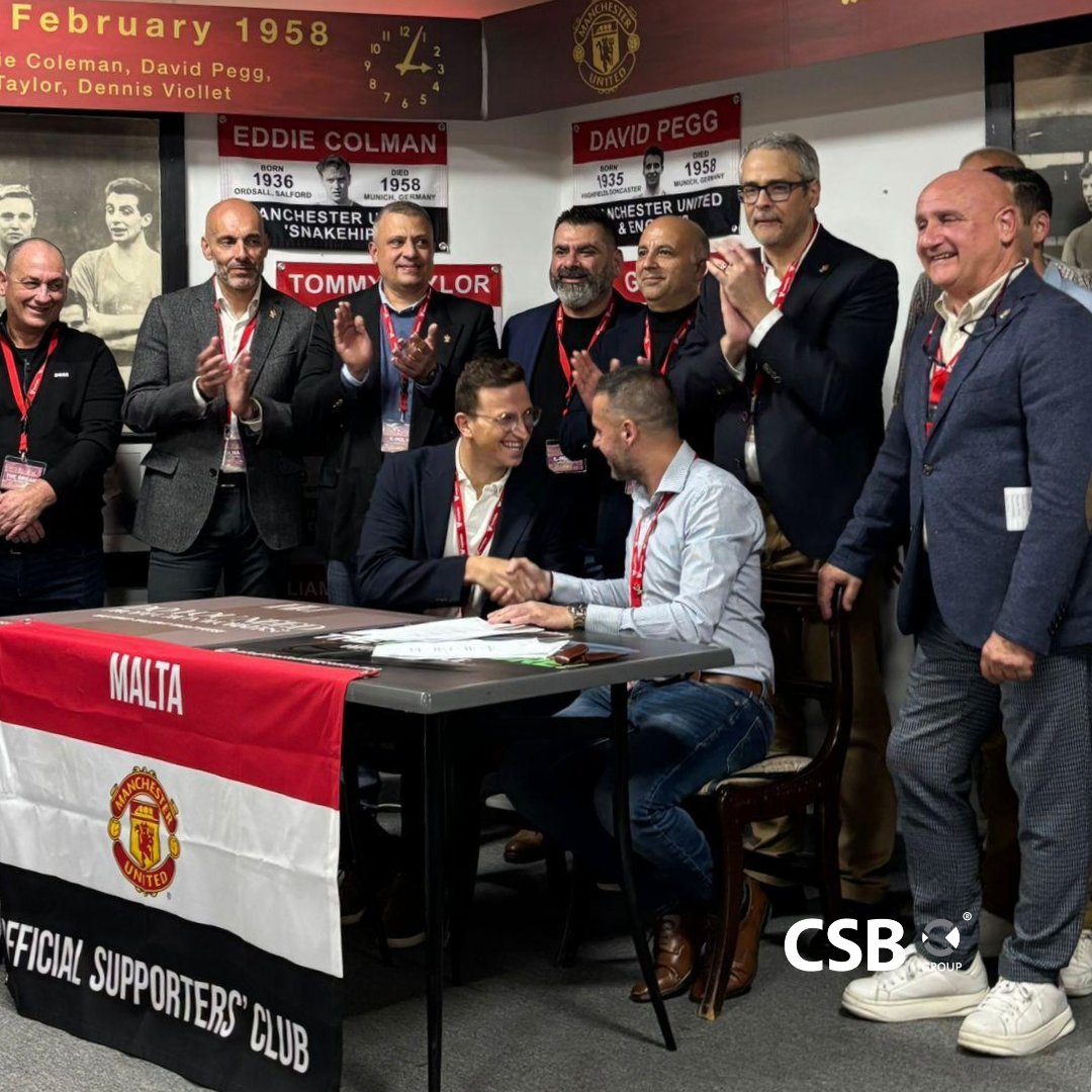 CSBGroup's tweet image. Last Friday, CSB proudly supported @ManUtd_Malta⚽, handling their trust services and Premises Loan Repayment to mark 30 years in Msida, with legends
@NemanjaVidicGMF &amp;amp; Martin Buchan joining the celebrations.  

Discover more: csbgroup.com/contact-us/