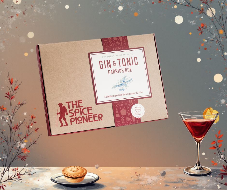 Raise your glasses, December is here!🎄 

Remember these G&amp;T garnish boxes are perfect to post through a letterbox this Christmas!

Buy here: seasonedpioneers.com/spice-gifts-bo…  #ginandtonic #gift #christmas