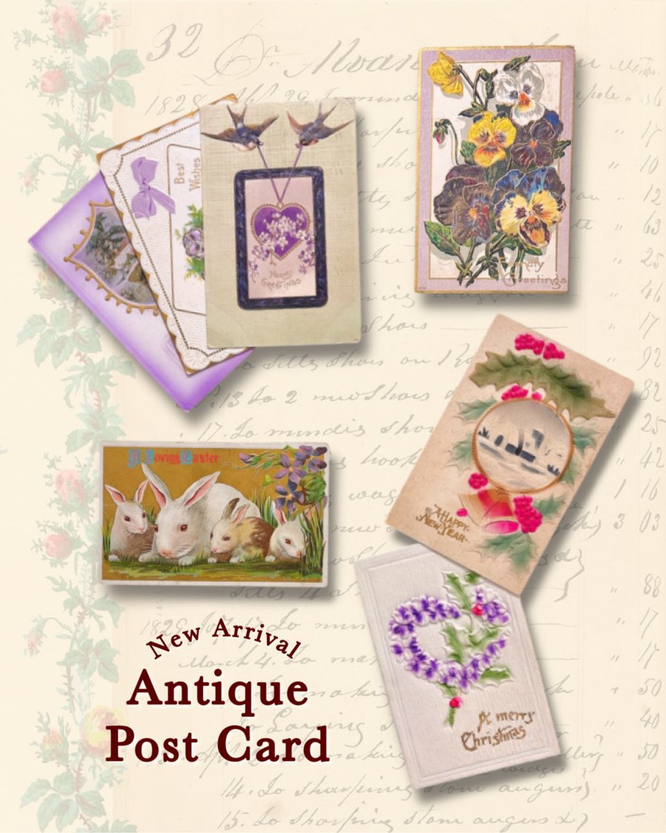 New arrival♡ 【Romantic＊Antique Post Card】 1800年代後半〜1900