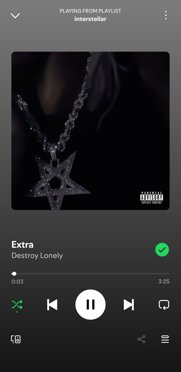 You don't listen to this song like I do