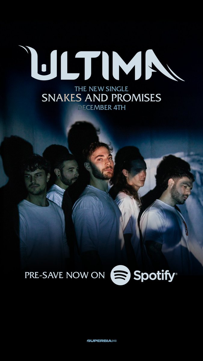 UltimaDjent's tweet photo. As you already know your favorite djenty bois will drop a new single in few days.

Pre-save now for free "Snakes And Promises" so it will already be in your playlist as soon as it drops!

Link in bio or pinned in the first comment!

#ultima #djent #metalcore #newsong #newmusi https://t.co/Bv2iblMyUl
