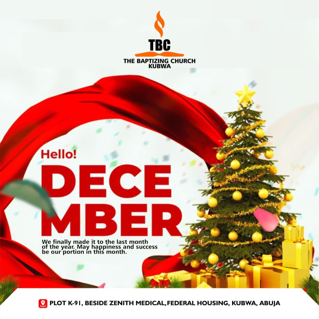 Happy new month from all of us at TBC KUBWA.
The God that brought you this far is not done with you yet. The remaining days of 2025 holds even greater blessings than the rest of the months can put together. Anticipate the move of God this season.
#tbcglobal
#seasonsgreetings