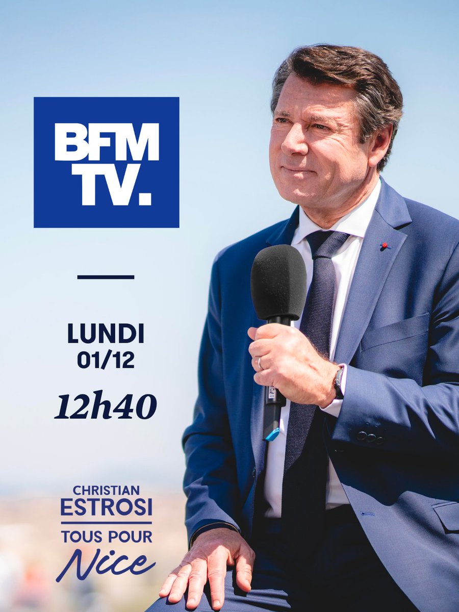 Invité de midi BFM, retrouvez-moi à 12h40 en direct sur <a href="/BFMTV/">BFM</a>. 
Direct ➡️ bfmtv.com/en-direct/