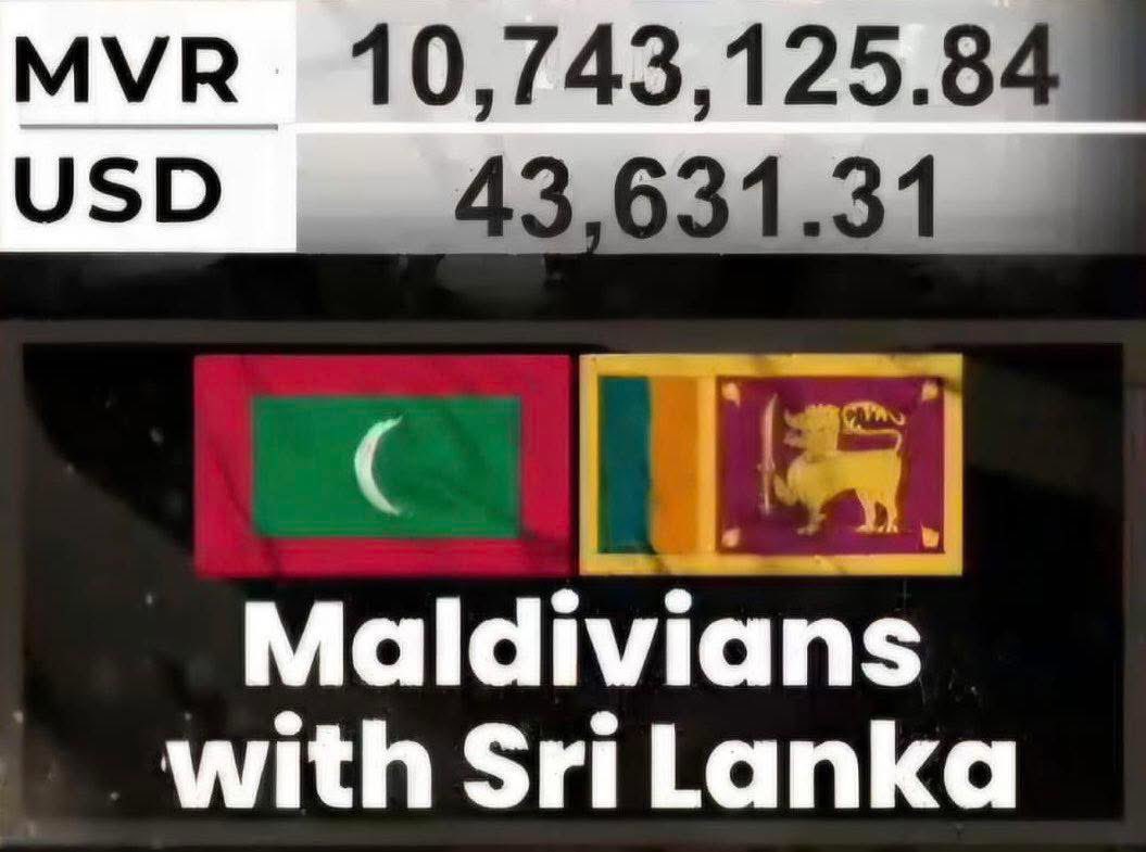 Maldivians have shown strong solidarity with Sri Lanka 
🇲🇻🇱🇰

The national telethon raised over MVR 10.7 million and USD 43,000 to help those affected by the cyclone. 

Every contribution will go directly to support relief efforts.
