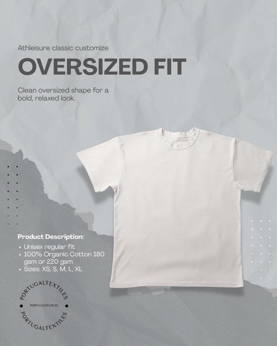FASHIONNETWORKP's tweet image. Oversized BOX Fit Tee 100 % Org. CO + 3000 colors
Soft volume, modern proportion, effortless attitude.
The  kind of elevated ease that feels intentional, not accidental. Premium  softness, quiet luxury energy, everyday wearable comfort and  presence.
Made in Portugal! Now XXXXL