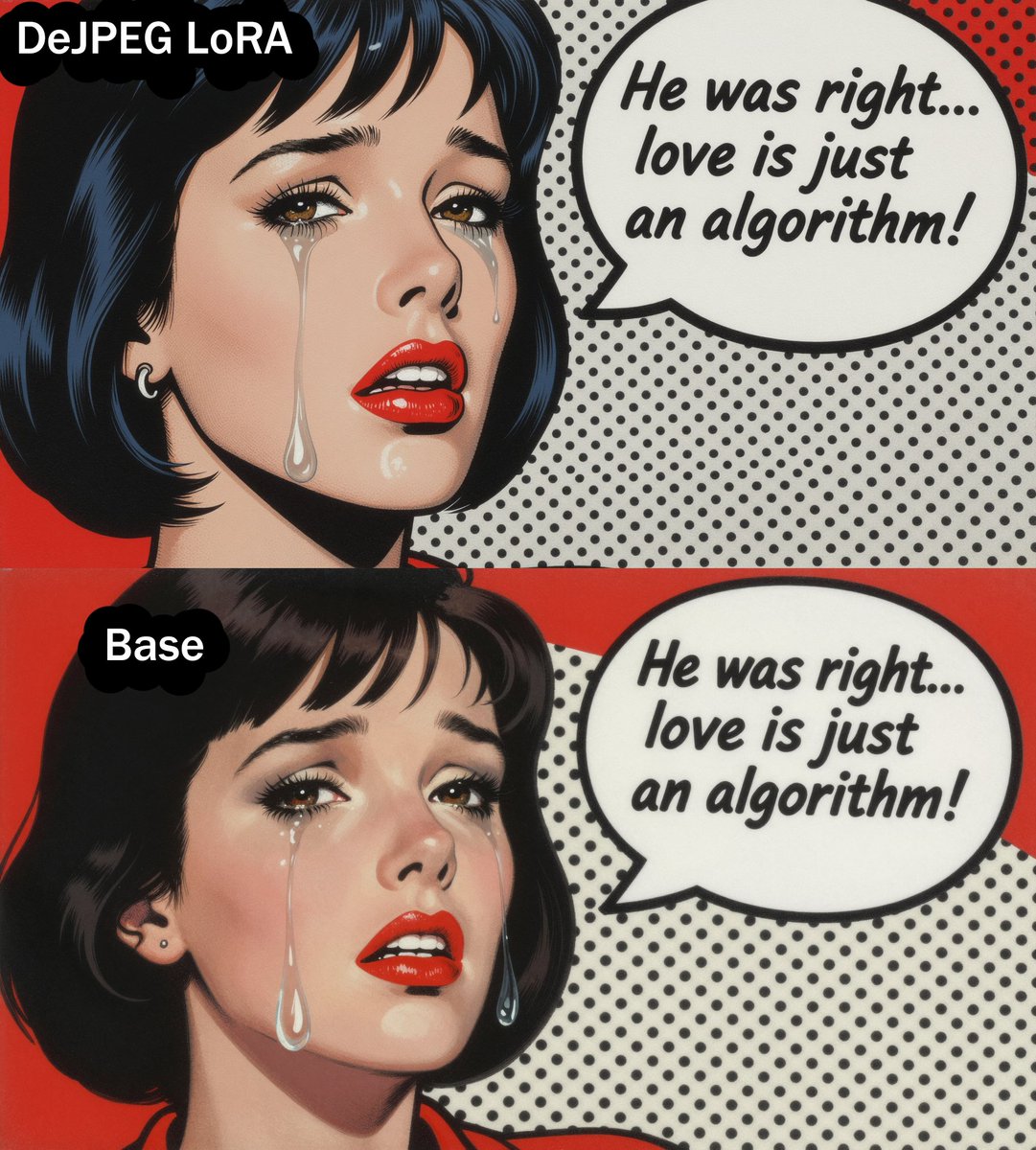 Useful Z-Image DeJPEG LoRA to boost clarity and sharpness. 
huggingface.co/wcde/Z-Image-T…