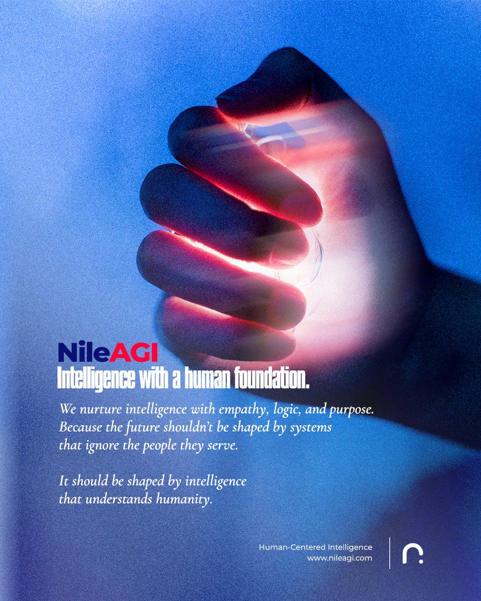 Human curiosity is still the strongest foundation for #intelligence.
We build systems that learn from the world as people experience it  movement, community, and change.
Technology grounded in humanity feels different.
That’s <a href="/NileAGI/">NileAGI</a>.