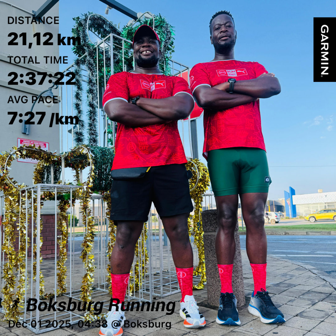 khozoski's tweet photo. Hello December
#fetchyourbody2025
#Traplos
#IPaintedMyRun
#Khozoskithefiniser
#Khozoskithecyclist
#WorldAIDSDay2025 https://t.co/e9rkzvEuyv