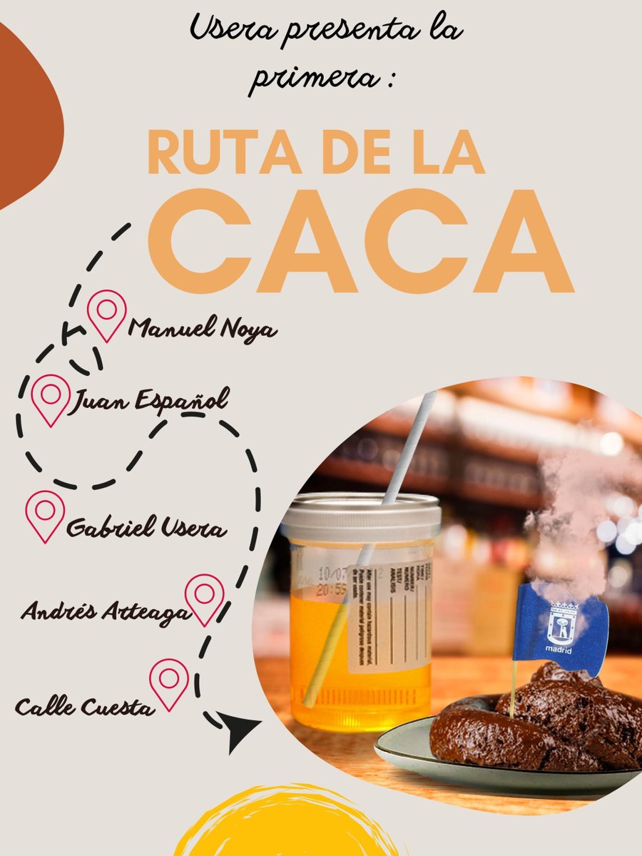 #Usera y sus rutas turísticas. #Rutadelacaca, a cualquier hora, todos los días de la semana. <a href="/jmd_usera/">Distrito Usera</a> <a href="/AlmeidaPP_/">José Luis Martínez-Almeida</a> <a href="/MADRID/">Ayuntamiento Madrid</a> <a href="/Lineamadrid/">Línea Madrid</a> <a href="/Mtnezparamo/">José A Mtnez Páramo</a>