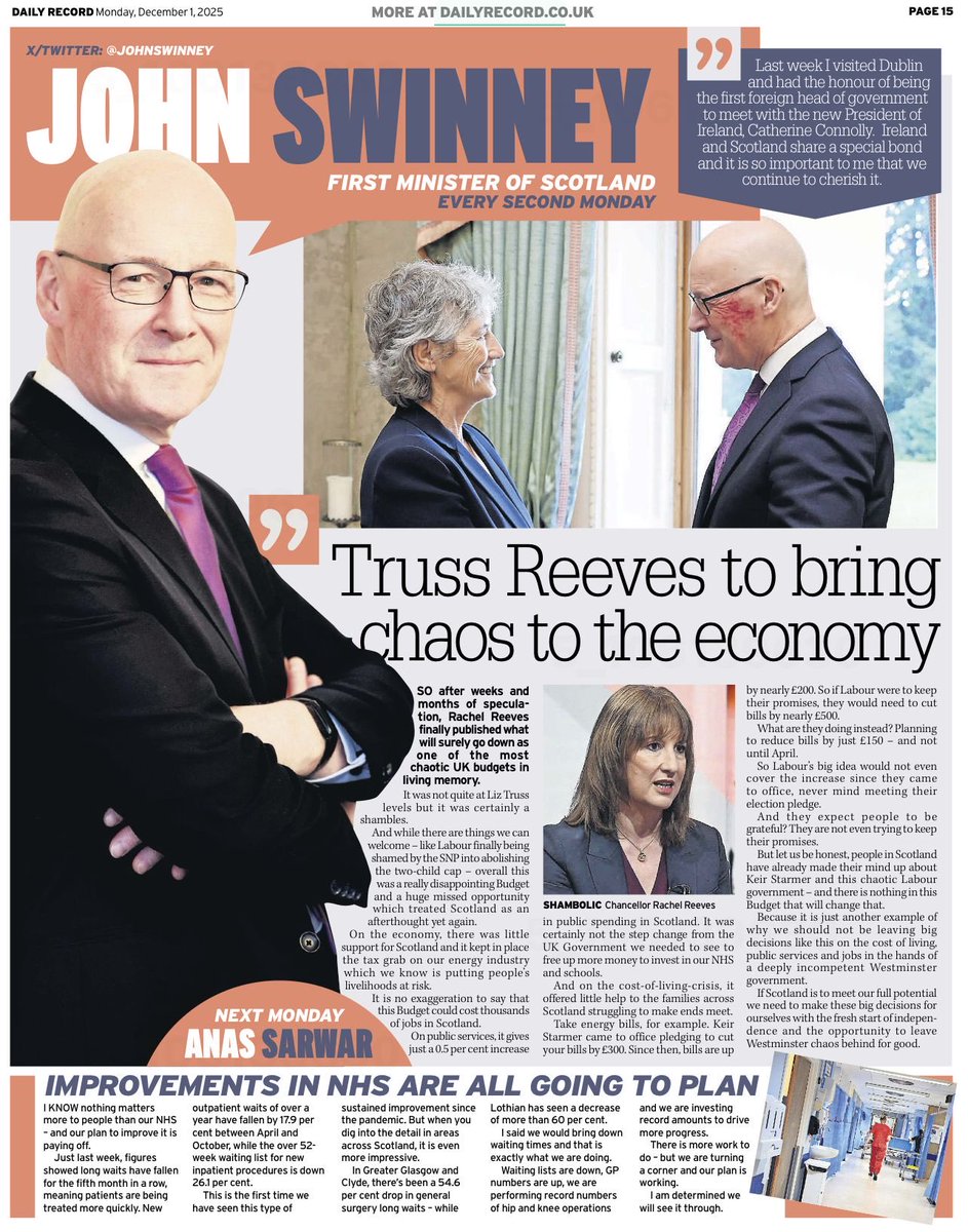 Whether it’s on the cost of living or protecting Scottish jobs, Labour’s chaotic Budget proves it again: Westminster can’t be trusted with Scotland’s future. 

If Scotland is to meet our full potential, we need to be making the big decisions ourselves, with independence.