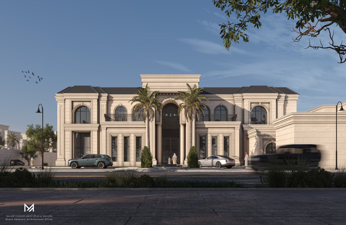 MAarchitectural's tweet image. من مشاريعنا السكنية:

- قصر خاص.
- كورنيش الخبر.
- مساحة 4000 متر.

حرصنا  في هذا القصر على إبراز جمال العمارة الكلاسيكية بأسلوب عصري يعكس جودة  التصميم ويقدم نموذجاً فريداً يجمع بين الأصالة والذوق الرفيع.

#الخبر #classichouse