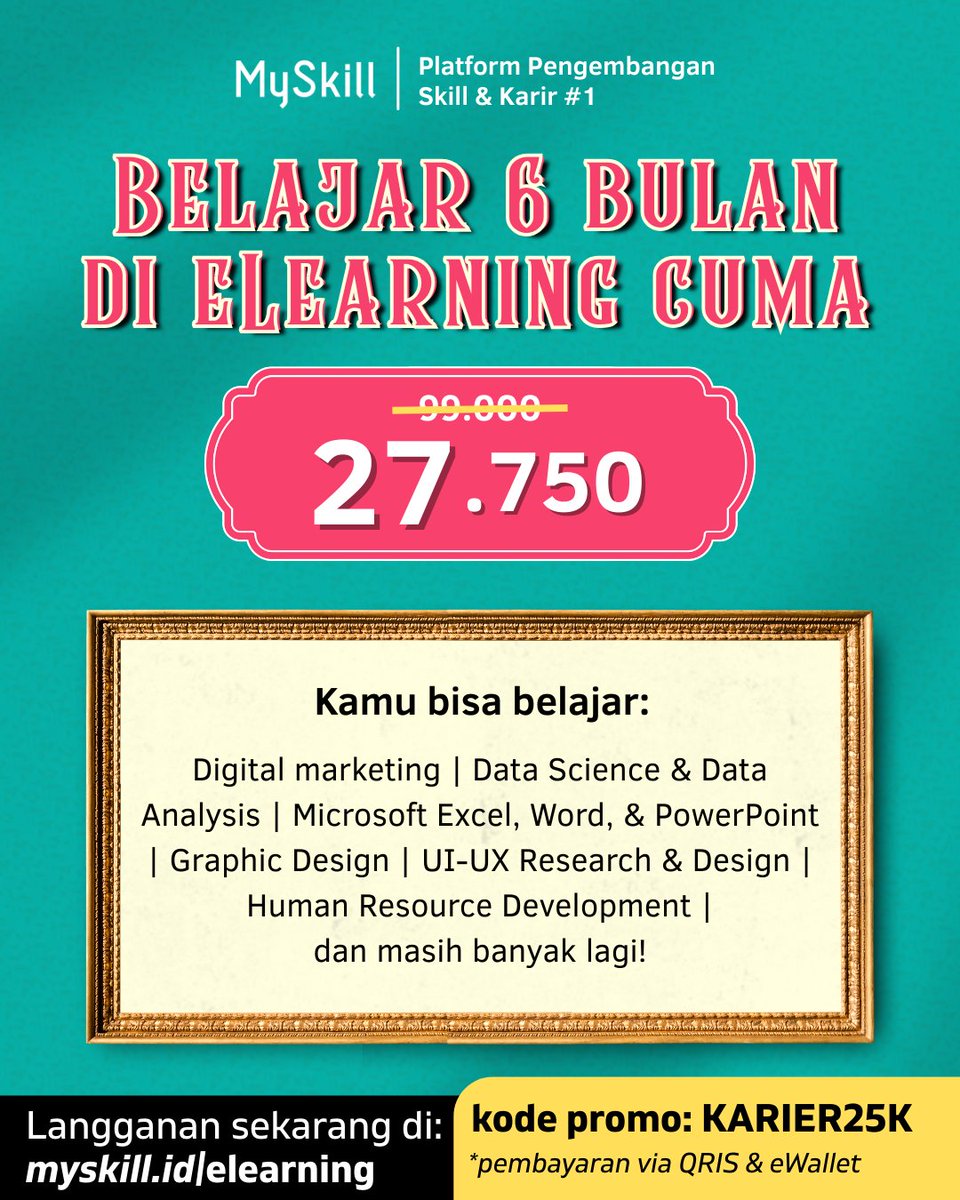 GAES INI SERIUS HARGAANYA JADI SEGINI DOANG BUAT 6 BULAN, KHUSUS DESEMBER AJA

BURUAN PAKE KODE PROMONYA DEHH, KUOTANYAA TERBATAS!!