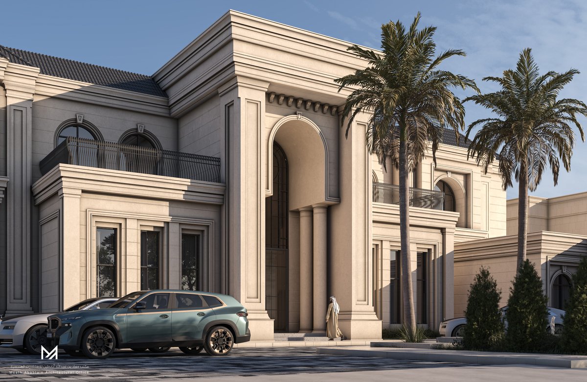 MAarchitectural's tweet image. من مشاريعنا السكنية:

- قصر خاص.
- كورنيش الخبر.
- مساحة 4000 متر.

حرصنا  في هذا القصر على إبراز جمال العمارة الكلاسيكية بأسلوب عصري يعكس جودة  التصميم ويقدم نموذجاً فريداً يجمع بين الأصالة والذوق الرفيع.

#الخبر #classichouse