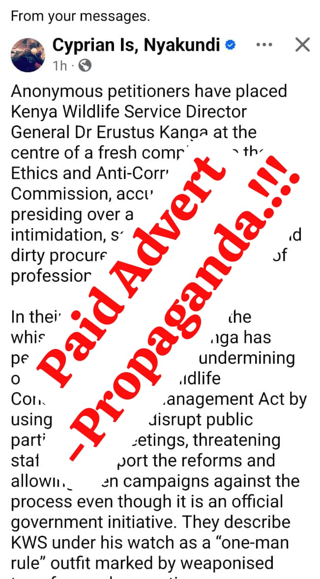KelvohMwash's tweet photo. This are fake propaganda from person being used by cartels to attack Dr Erustus kanga and his reform is the best performing reform.
#Istandwithkanga
#kwsreform https://t.co/0tihozm3sM