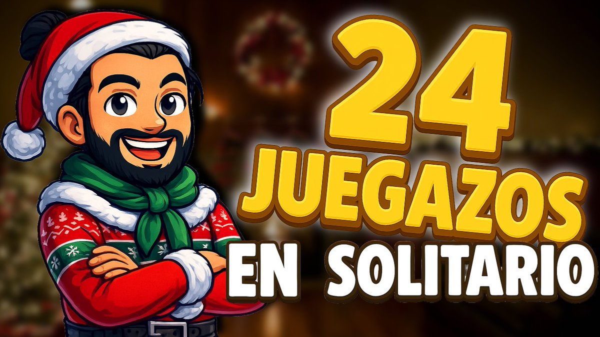 Este diciembre se juega en solitario, y se juega a TOPE!
24 días, 24 juegazos!

youtu.be/KRsEKXkvPAA
