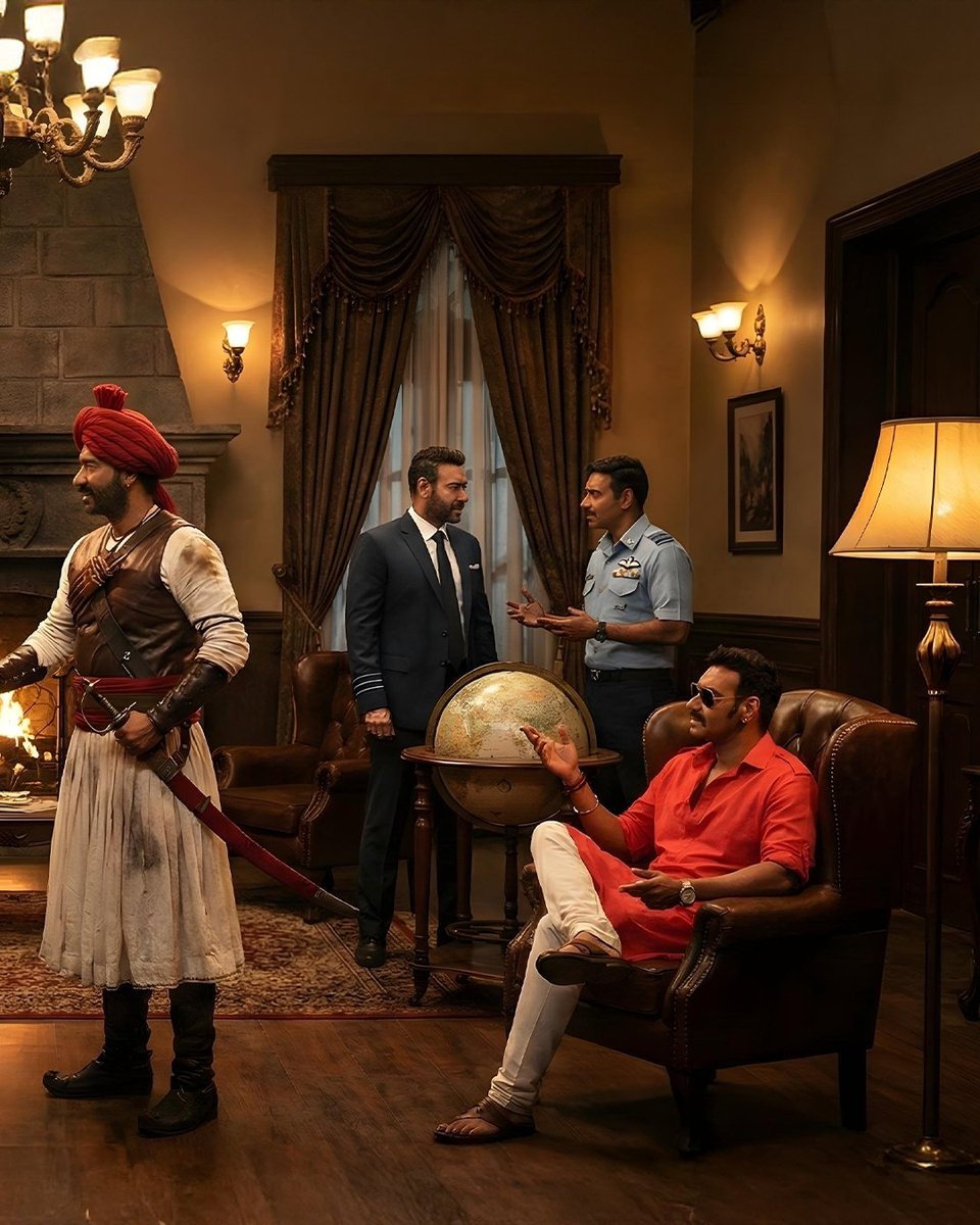 It's <a href="/ajaydevgn/">Ajay Devgn</a> 's world and we are just living in it!🤩

#TeamAjayDevgn #AjayDevgn 

[Son Of Sardaar, All The Best, Bol Bachchan, Total Dhamaal, Movie Recommendations, Must Watch Movies, Hindi Film Lover, Filmy Vibes, Laughter Riot, Desi Entertainment, Movie Marathon Picks]