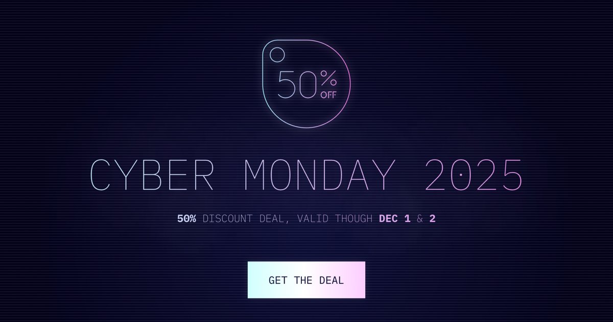 sip_app's tweet image. 🤖 Cyber Monday, 50 percent off Sip Color Picker for Mac. Grab the deal and level up your color workflow. 🤖
👉 sipapp.io