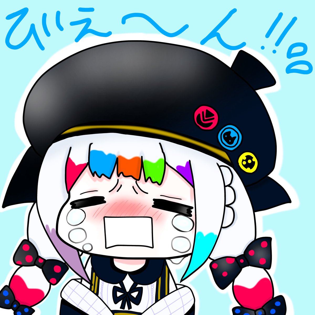 予防接種で大泣きノアちゃん💉
#まのさば二次創作