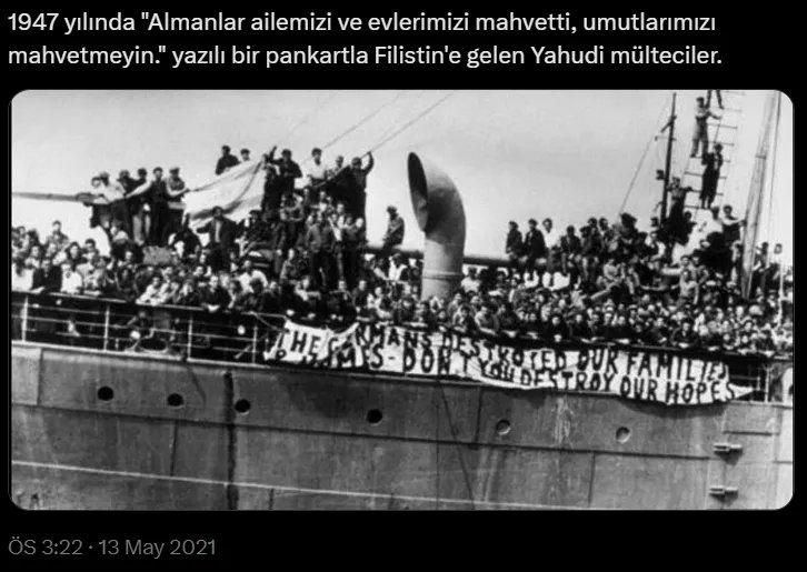 brahimY03348181's tweet photo. @VerminusM Evet müslümanlar Almanya dan kaçıp Filistin'e gelirken. Söylemleriniz, tarihiniz herşeyiniz yalan. https://t.co/3r22BN29BY