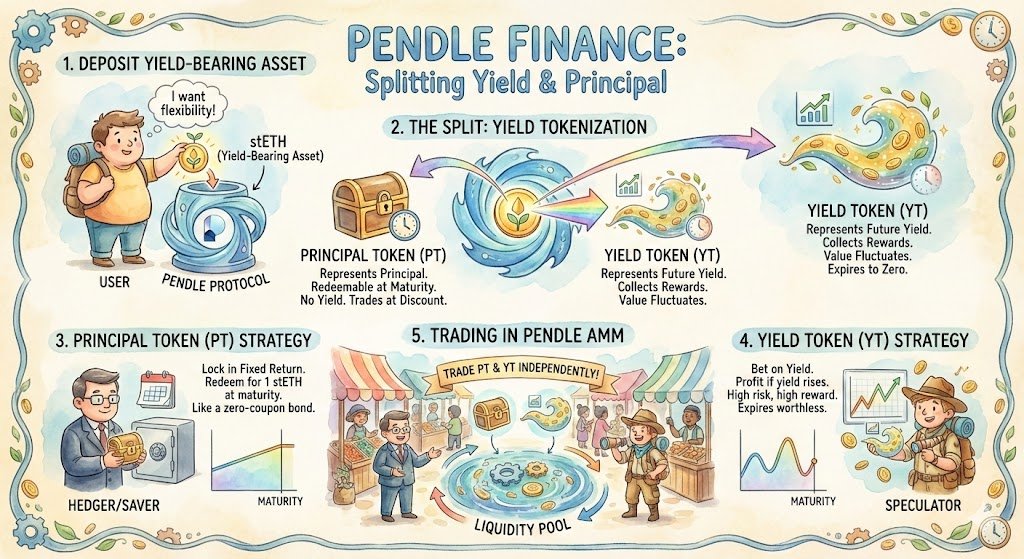 stevyhacker's tweet image. Best Pendle explainer I&apos;ve seen and it&apos;s nano banana