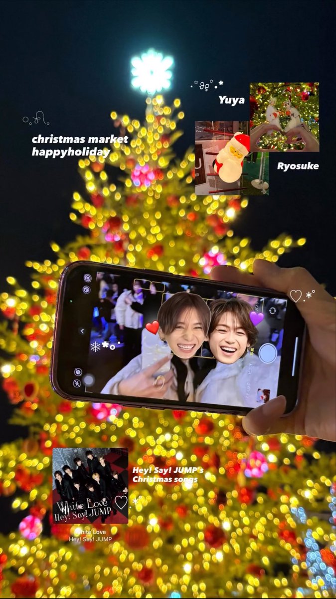 こういうデザインのストーリー載せたかったからできて1人で満足してる✨🎄るんるん