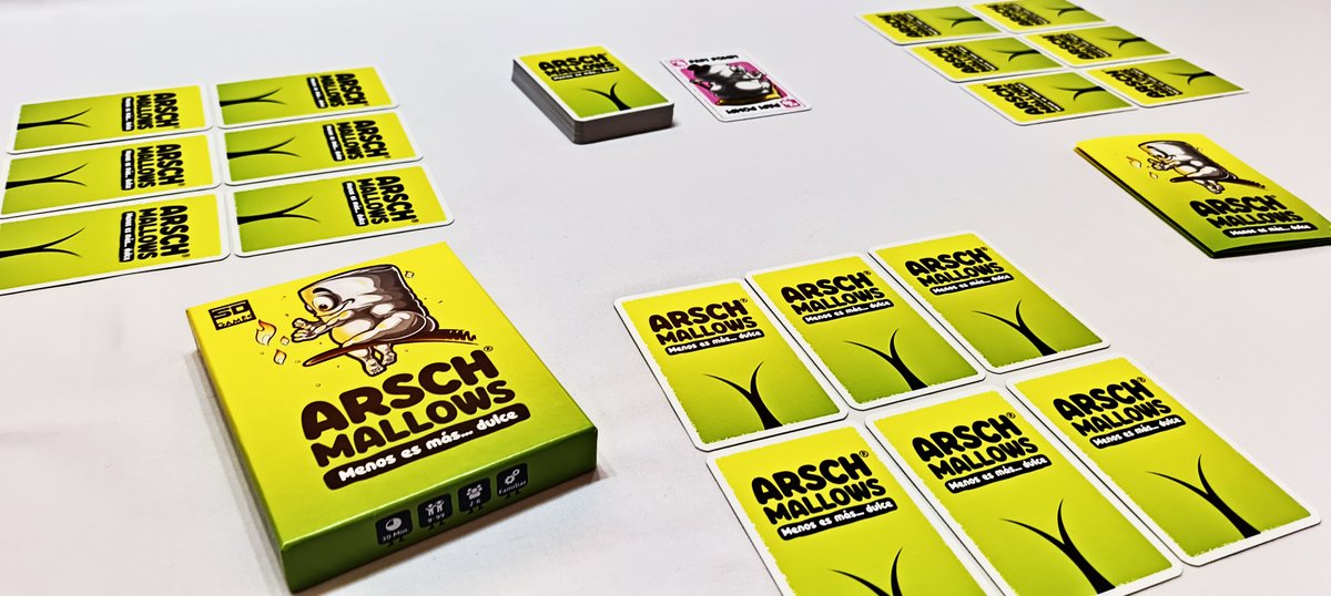 2d6Magazine's tweet photo. 📢Reseña👇
#Arschmallows, un juego de cartas y números en el que tendremos que evitar "achicharrarnos", creado por Ricardo Barreto y Denis Görz y publicado recientemente por @PlaySDGames
https://t.co/j3p66eo9oR
#juegos #juegosdemesa #juegosdecartas https://t.co/ekh6wsX9He