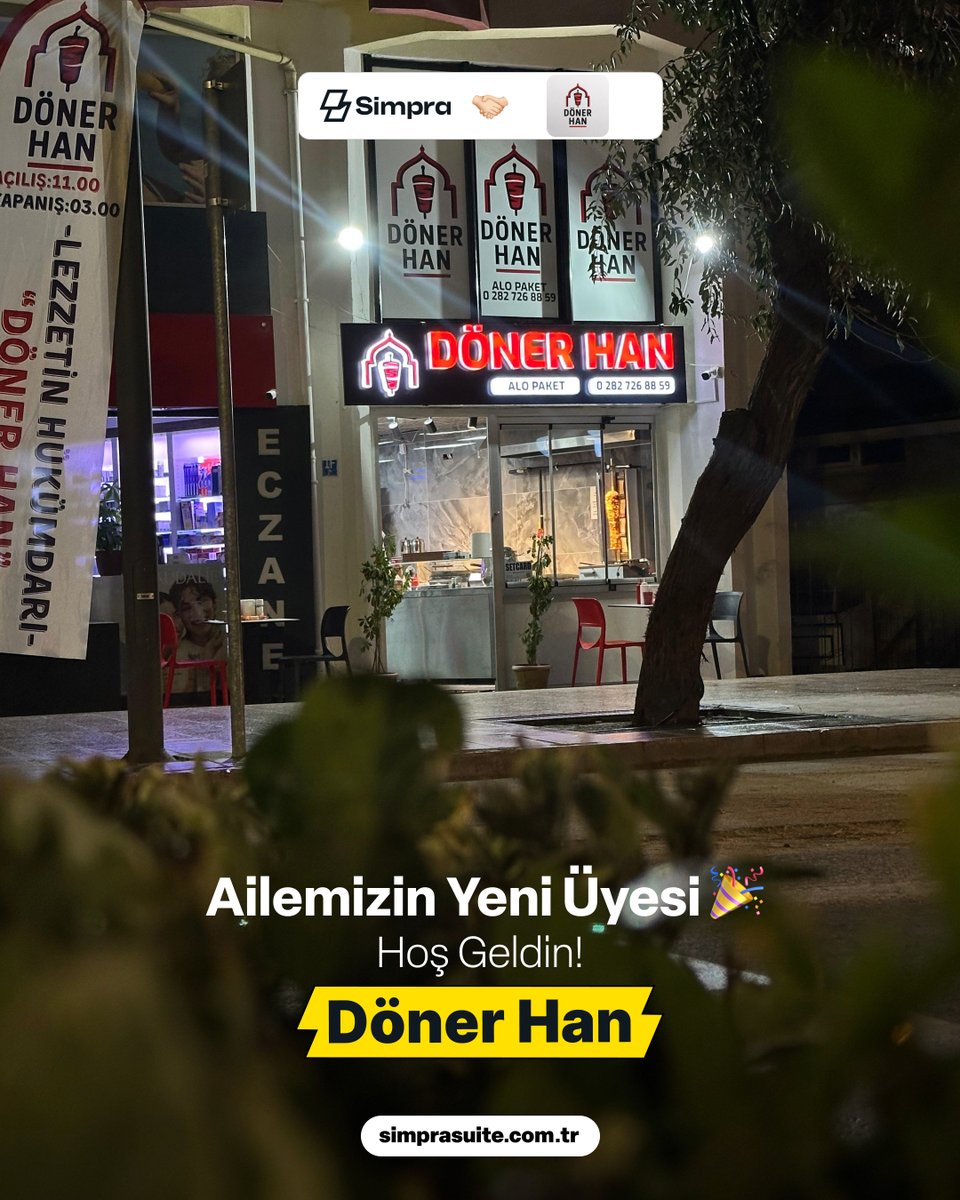 Her ısırığın çıtır çıtır, her lokmanın efsane olduğu Rebel Restoran; Çerkezköy’deki ilk ve tek Alman döneri mekânı Döner Han ve güneşli sabahlara taptaze lezzetleriyle selamlayan Egg Mack Bakery aramıza katıldı! Hoş geldiniz. 💛