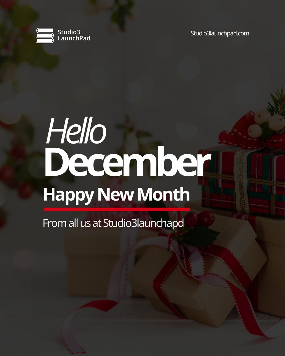 Studio3HQ's tweet image. Happy New Month, Tech Fam! 🚀

December is here and we’re stepping into it with optimism, innovation and big energy.

Let’s make these last 31 days of the year count. Cheers to progress, possibilities and plenty of wins this month.✨

#HappyNewMonth #TechSkill #TechLife…