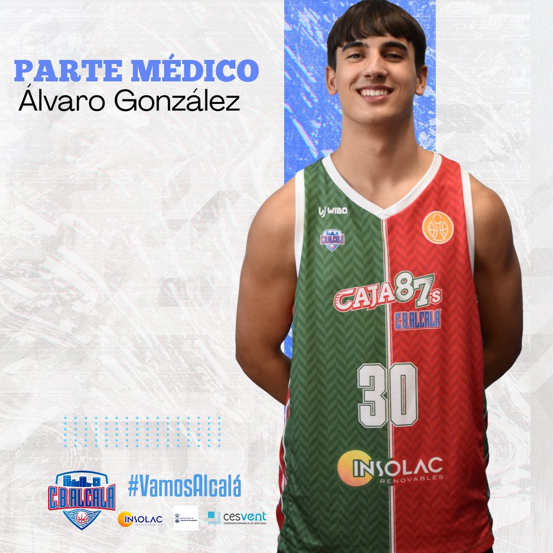 CBAlcalaG's tweet image. PARTE MÉDICO | Nuestro jugador Álvaro González finalmente sufre una fisura de tibia con edema óseo, descartando daños en los ligamentos de su rodilla. 

¡Cada día es un día menos para volver! 💪

#VamosAlcalá