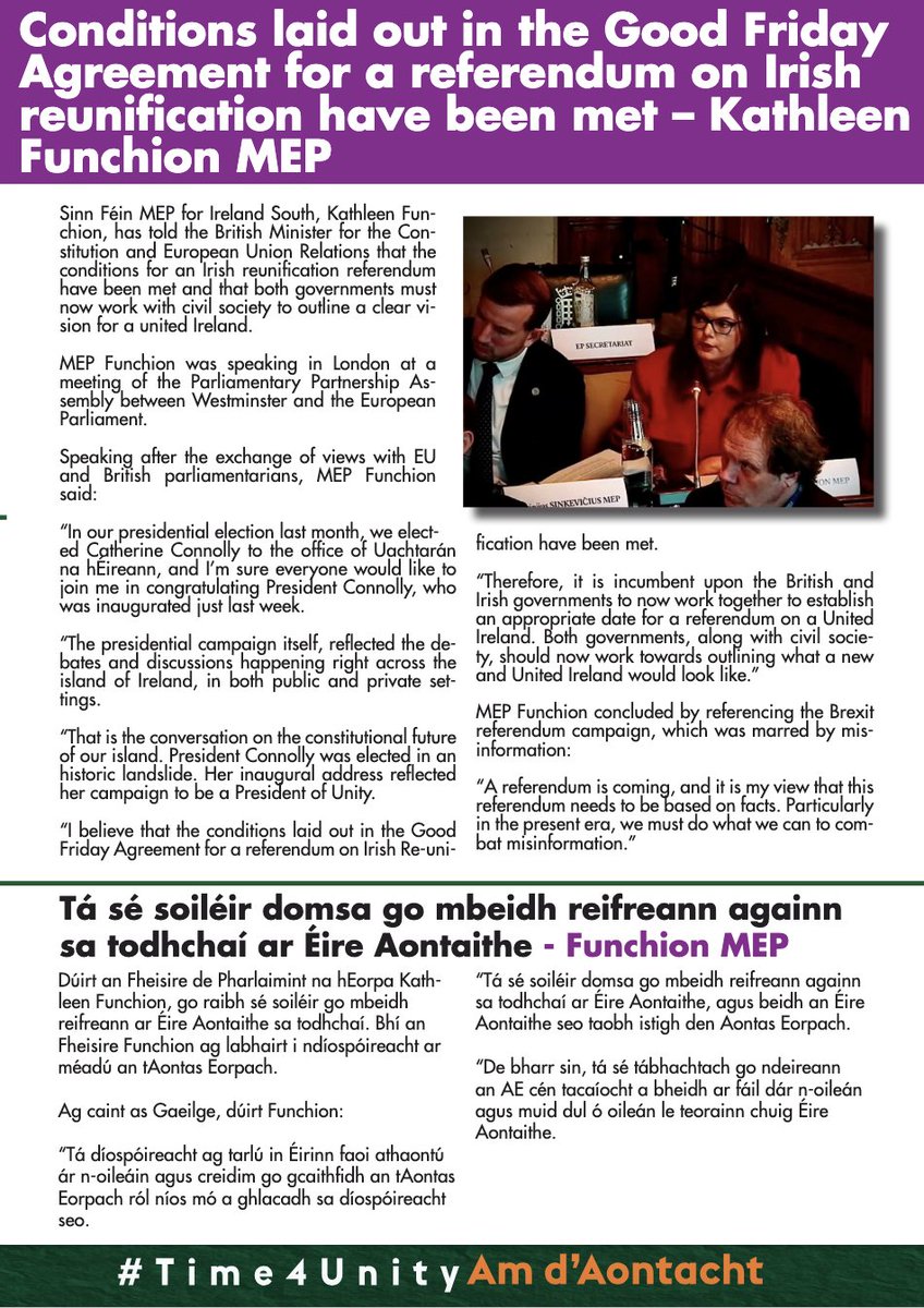 dfertl's tweet image. #SinnFéin&apos;s latest Unity News is out. Contents include:
- Delivering Rural Health &amp;amp; Care In a New Ireland
- Ról na nGael i dTógáil Éire Nua
- An All-Island Health Service Makes Sense!
- Gaeilgeoirí óga agus a ról in Éirinn Aontaithe
PDF here:
sinnfein.ie/wp-content/upl…
#IrishUnity