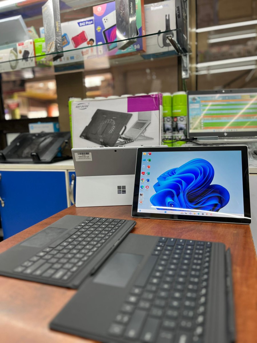 SmartLaptopLtd's tweet photo. Microsoft Surface Pro 5, Intel Core i5-7th Gen, 8gb Ram , 256gb ssd With a Detachable Backlit Keyboard TouchScreen , Windows 11, 3K Resolution, USB port , Mini Display port, Wi-Fi, Webcam, 5hrs Battery, SimCard Slot , One Year Warranty at 1,100,000 Ugx Please WhatsApp 0700293799 https://t.co/toMJTaPG0L