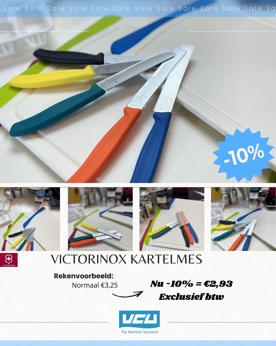 🔪December Deal: snij knallend het nieuwe jaar in met 10% korting op alle Victorinox Kartelmes!
