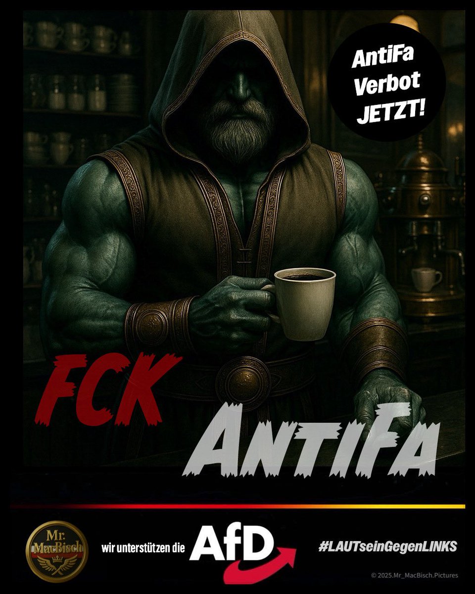 🇩🇪 𝕸𝖆𝖈𝕭𝖎𝖘𝖈𝖍'𝖘 𝐌𝐨𝐫𝐧𝐢𝐧𝐠 𝐓𝐚𝐥𝐤 🇩🇪

+++ 𝐕𝐞𝐫𝐛𝐨𝐭 𝐝𝐞𝐫 𝐭𝐞𝐫𝐫𝐨𝐫𝐢𝐬𝐭𝐢𝐬𝐜𝐡𝐞𝐧 𝐎𝐫𝐠𝐚𝐧𝐢𝐬𝐚𝐭𝐢𝐨𝐧 "𝐀𝐧𝐭𝐢𝐅𝐚" 𝐉𝐄𝐓𝐙𝐓 +++

🇩🇪⚔️🇩🇪⚔️🇩🇪⚔️🇩🇪⚔️🇩🇪⚔️🇩🇪⚔️🇩🇪

𝐌𝐚𝐡𝐥𝐳𝐞𝐢𝐭, 𝐥𝐢𝐞𝐛𝐞 𝐅𝐫𝐞𝐮𝐧𝐝𝐞...

Ich wünsche Euch Allen einen guten und