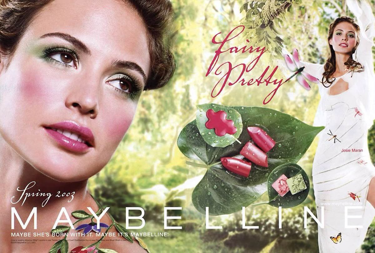 pinkglitterie's tweet image. 2000s Maybelline make up ads