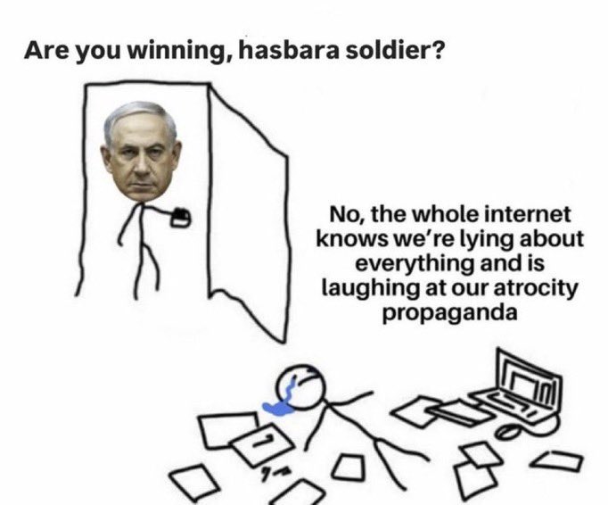 MukeetTheMod_el's tweet image. &quot;lol- the tide hasn’t shifted. Israel just multiplied their Hasbara budget times 20.&quot;
➖Ian Carroll

1 of the Intrinsic Failures of the Parasite State🇮🇱is they assume they can win Hearts and Minds Organically BY Throwing More Money at the &quot;Problem&quot;
And here I thought they were…