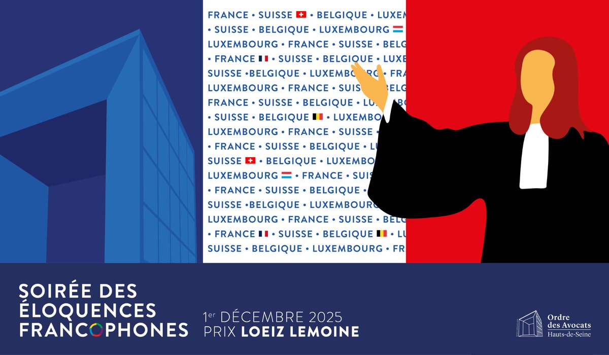 📢Qui remportera le prix #avocat ❓Qui remportera le prix étudiant ❓Réponse ce soir lors de la Soirée des éloquences francophones - Prix Loeiz Lemoine de #Barreau92 Un concours en partenariat avec la CIB est las associations <a href="/LysiasNational/">Conférence Lysias</a> ! <a href="/LaCNGS/">Conférence nationale du grand serment</a>  #éloquence #francophonie