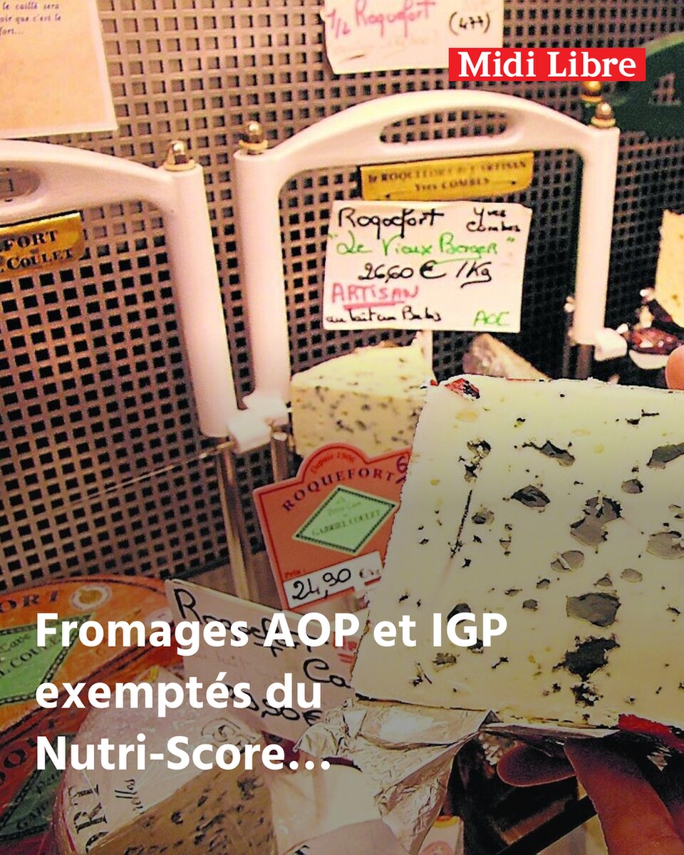 Fromages AOP et IGP exemptés du Nutri-Score : roquefort, laguiole et pérail crient victoire face à un algorithme jugé "incohérent"
➡️ l.midilibre.fr/Mv5v