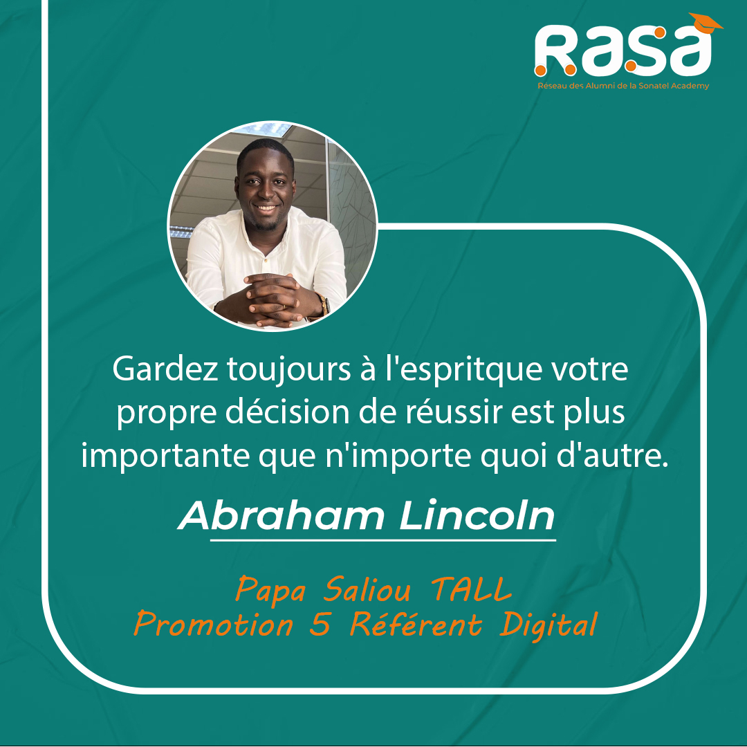 RASA_ESCA's tweet photo. 🔥 Monday Rasa

Une pensée inspirante partagée par Pape Saliou Tall, Alumni Promo 5 Référent Digital 
✨ Que cette semaine soit guidée par la détermination.
#MondayRasa #Motivation #ODC #Inspiration #Leadership https://t.co/36rz0YW3WB