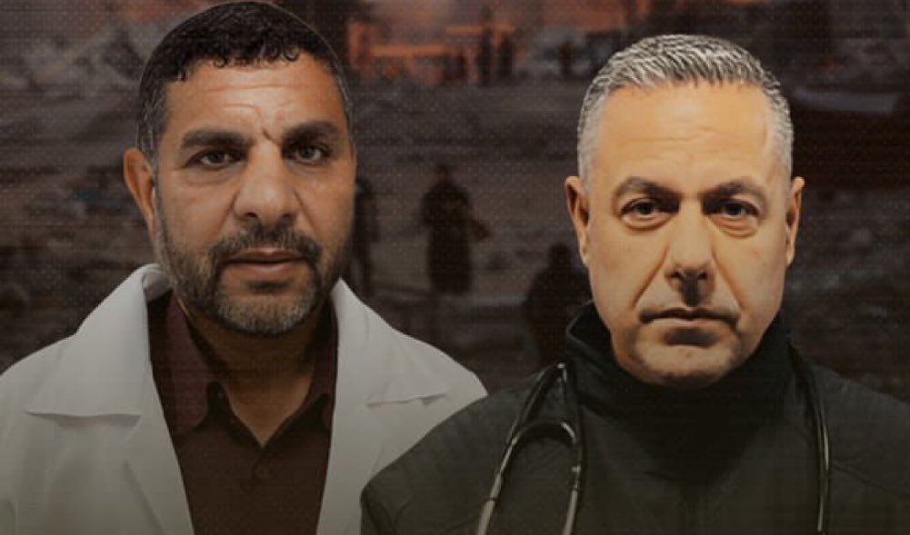 AbujomaaGaza's tweet image. Dr Marwan al Hams and Dr Hussam abu Safiyeh are still enduring harsh torture inside Israeli slaughterhouses.. No one cares..