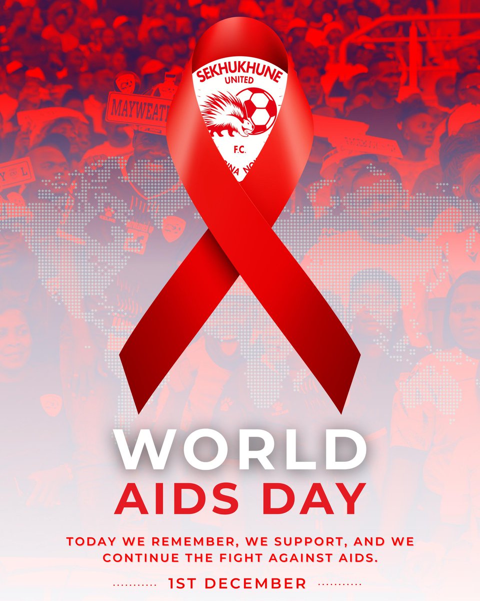 SekhukhuneFc's tweet photo. WORLD AIDS DAY🌈 
Let's remember those we've lost, support those living with HIV/AIDS, and advocate for a world free from stigma and discrimination 

🦔🦔🦔

#BabinaNoko
 #SupportAIDSFight https://t.co/wU26X2D6Pt