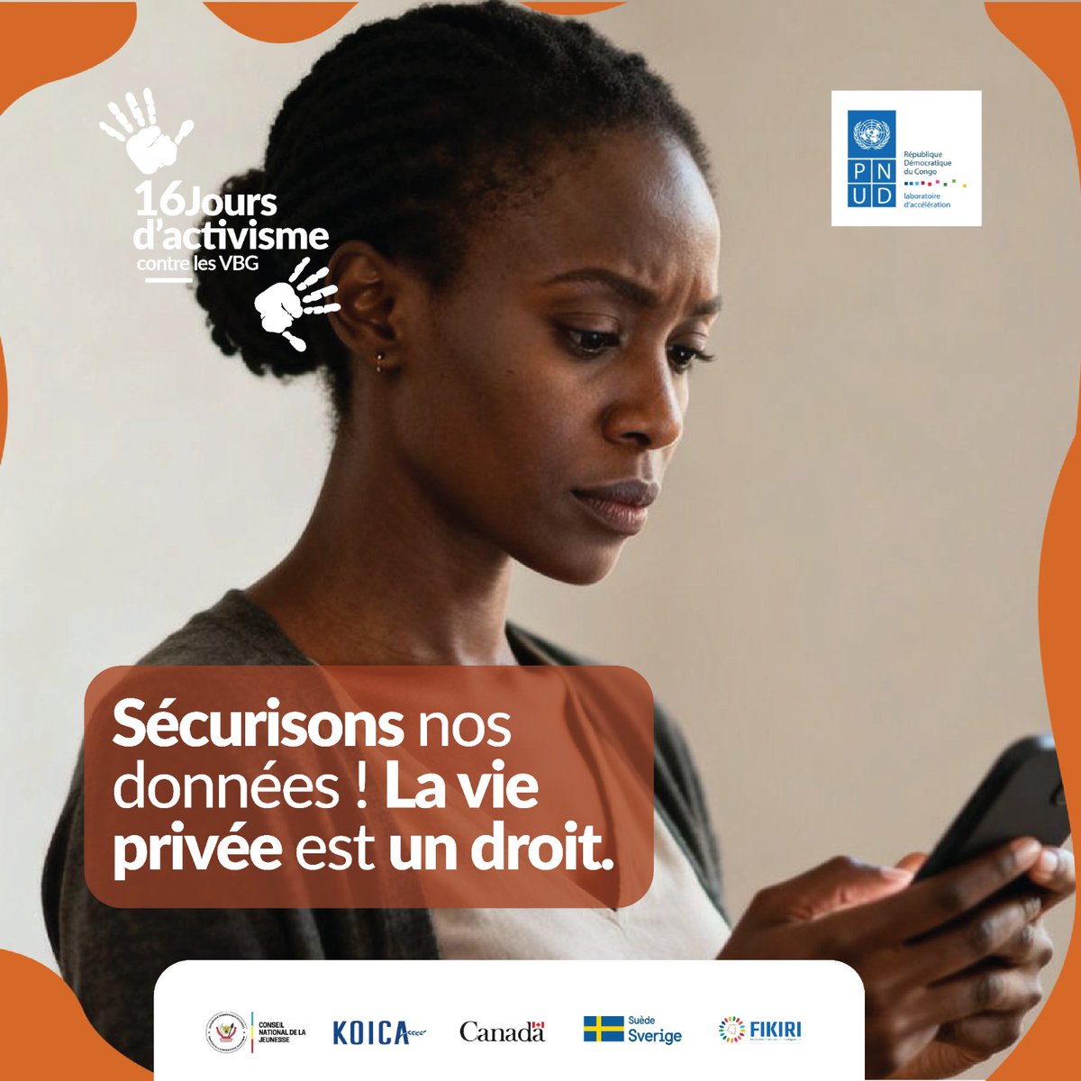 jonathan_semba's tweet image. "Ta vie privée n’est pas négociable ! Sécurise tes données et navigue en toute sécurité." 
#SécuritéNumérique #16Jours @MufutaOlivier ; @olimuf  ; @KusinzaSerge  ; @CnjRDC ; @EpieNoella ; @PNUDRDC