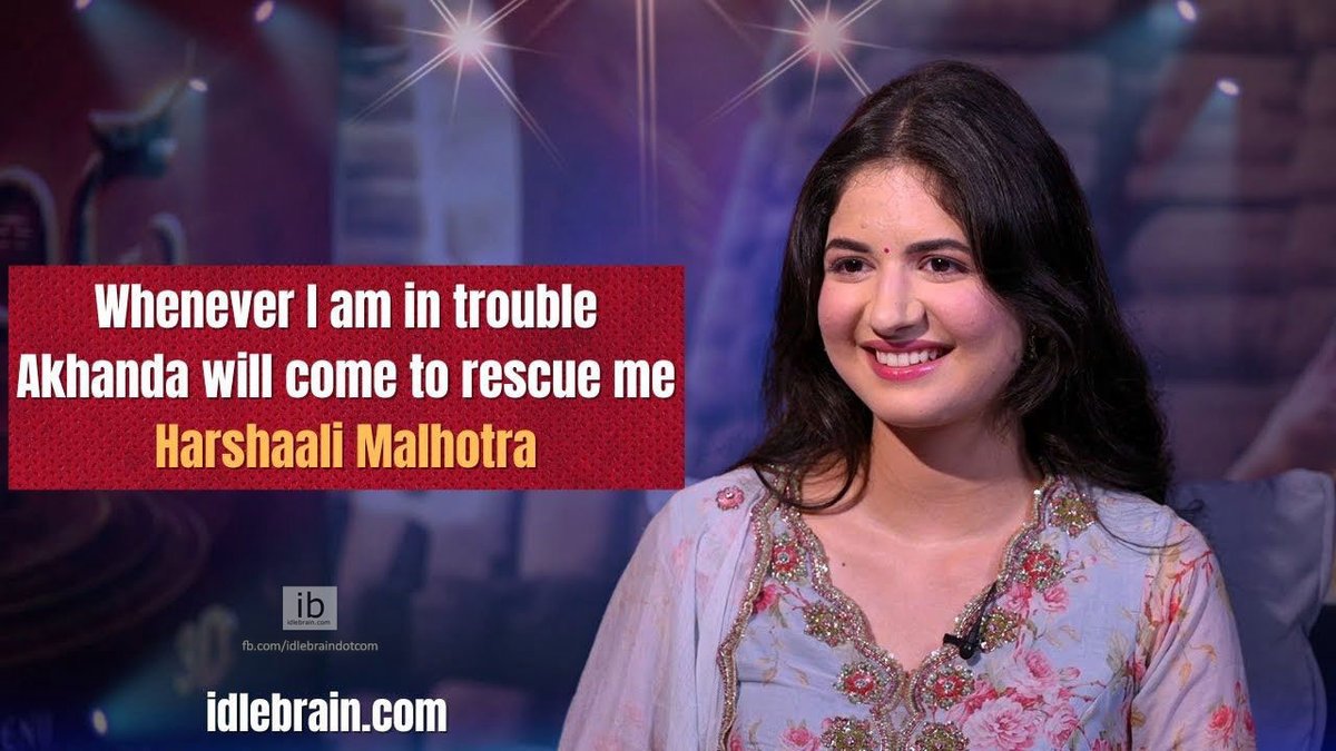 idlebraindotcom's tweet image. #HarshaaliMalhotra on Her Big Comeback With #Akhanda2: “This Was the Right Role After 10 Years”

idlebrain.com/news/today/akh…