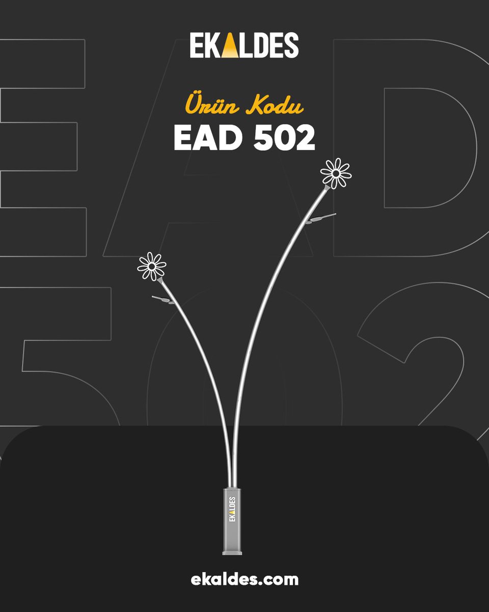 ✨ Sokaklara renk ve ışık katan bu estetik tasarım, Ekaldes’in çiçek formundaki aydınlatmalarıyla şehir yollarına sıcaklık ve kimlik kazandırıyor. 🌼💡 Yumuşak LED ışıltısı geceye huzurlu bir ambiyans eklerken modern siluetiyle caddeye zarafet katıyor. 🌙✨