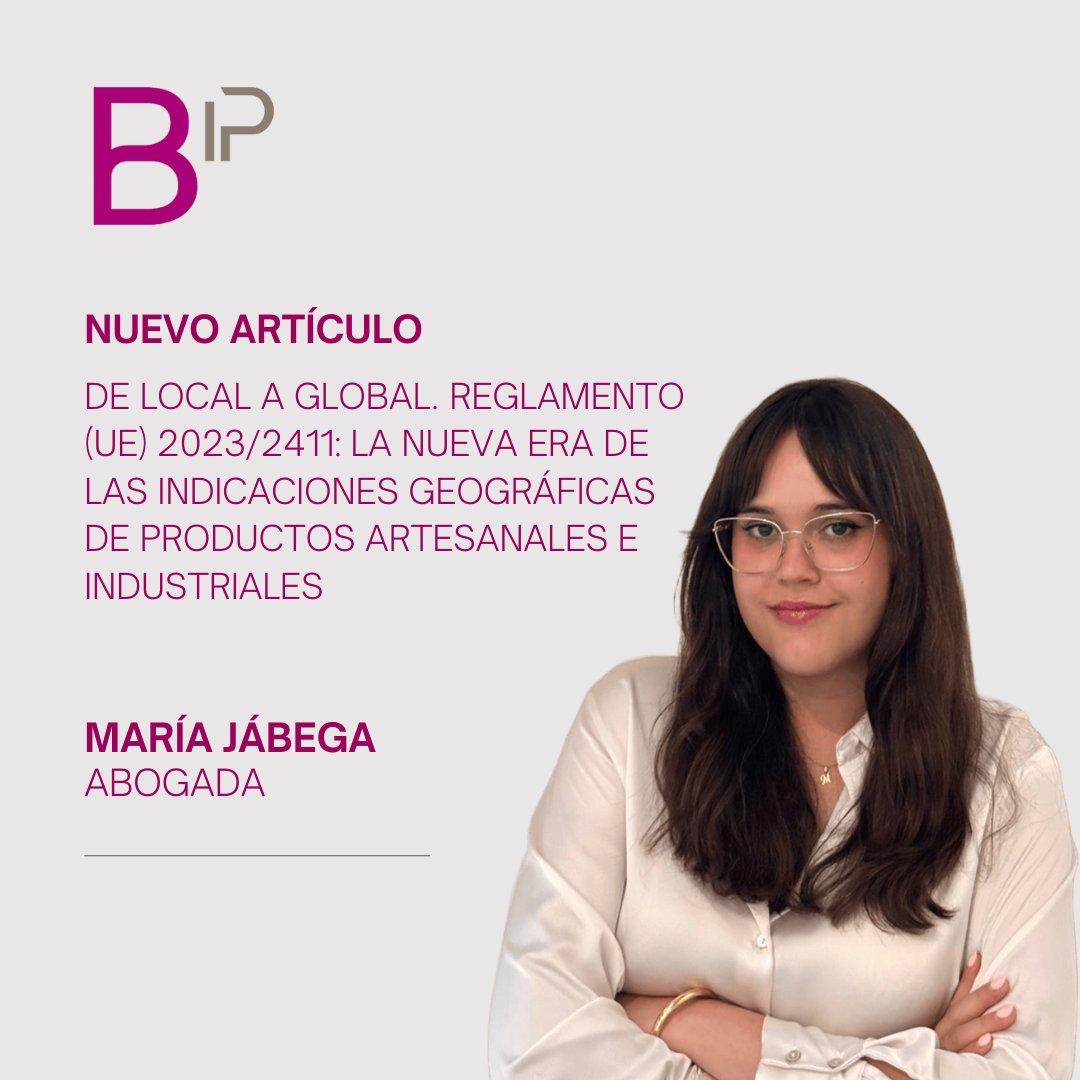 📢A partir de hoy, 1 de diciembre, es plenamente efectivo en toda la UE el Reglamento (UE) 2023/2411.
➡️Nuestra compañera María Jábega nos da las claves de la entrada en vigor de este Reglamento en nuestra web: ballester-ip.com/reglamento-ind… 

#IP #articulos #IG #indicacionesgeograficas