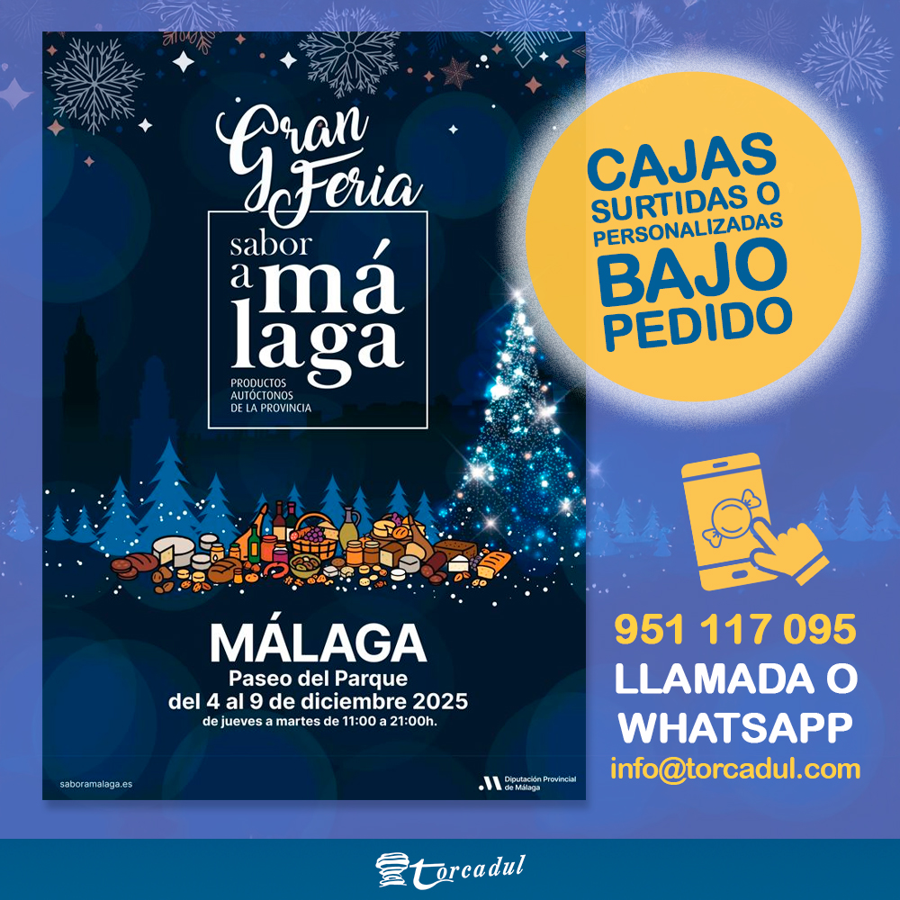 Torcadul's tweet photo. 🎄 ¡Es hoy!
Del 4 al 9 de diciembre de 2025, nos encontrarás en el Paseo del Parque (Málaga) junto a los mejores productos autóctonos de la provincia.
✨ De 11:00 a 21:00 h.
#Torcadul #SaborAMálaga #FeriaSaborAMálaga #Navidad2025 #ProductosLocales #Mantecados #Polvorones https://t.co/rwV2ZoNATd