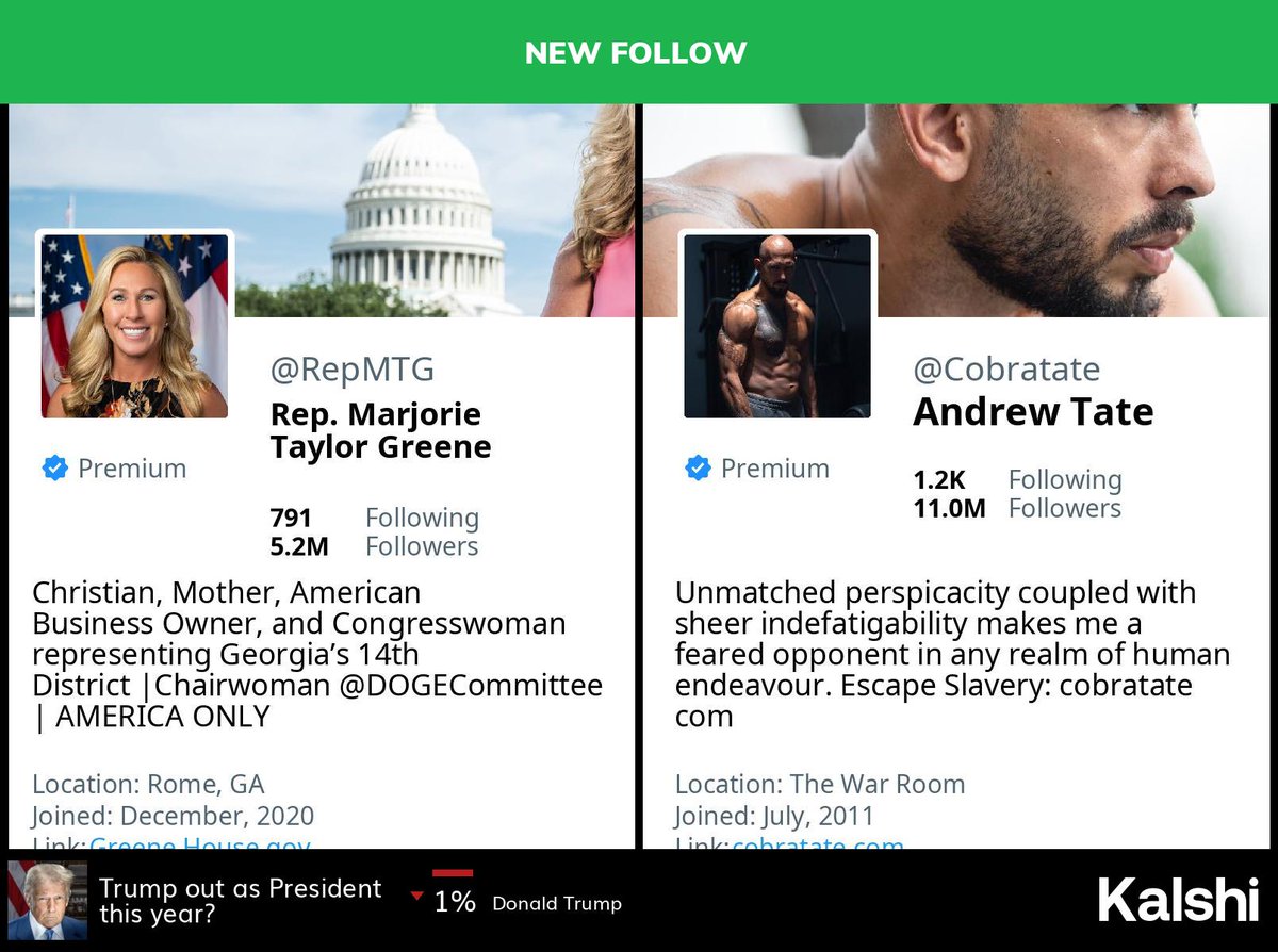 🆕 @repmtg has started following @Cobratate