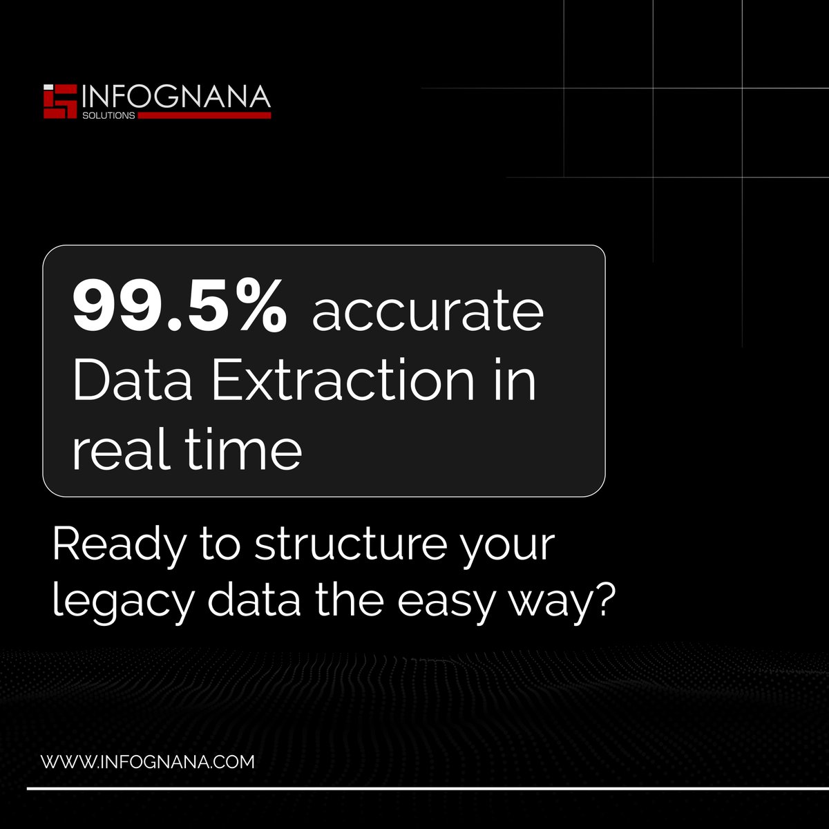 Infognana's tweet image. #Realtime #HighQuality Output with #DataExtraction helps you turn scattered files into usable data Our #data #digitization services make everything easy access share work with It’s simple way to keep your operations moving without getting manual tasks. Visit: 
#infognanasolutions