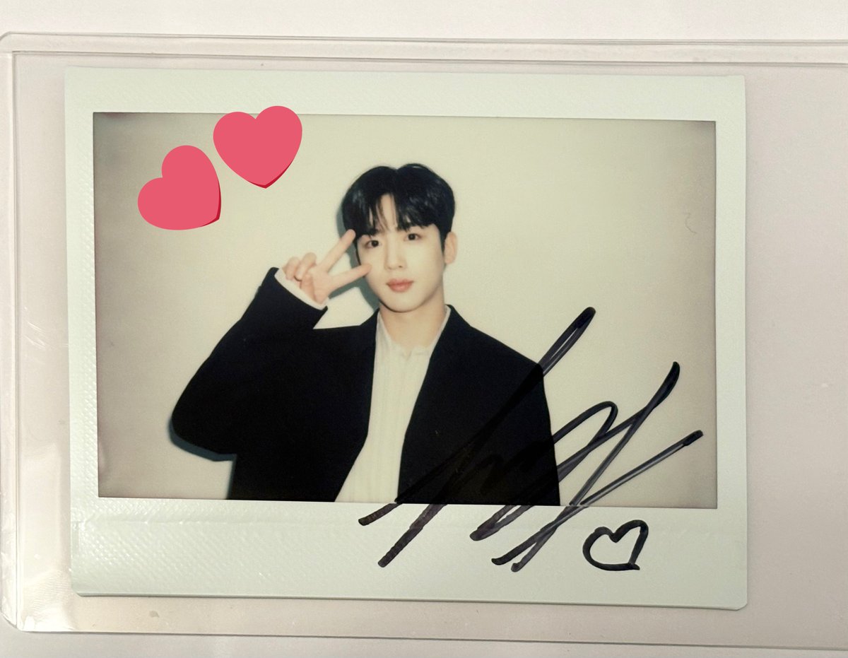 ヨハンくんのポラロイド届きました♡ 当選すると思ってなかったのでDM